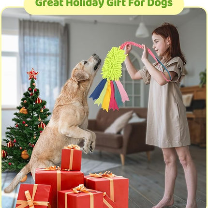 wodoca Dog Tug Toys - Aggressive Chewer Rope Toy with Strong Squeak, Ideal for Large Dogs, Training, and Play