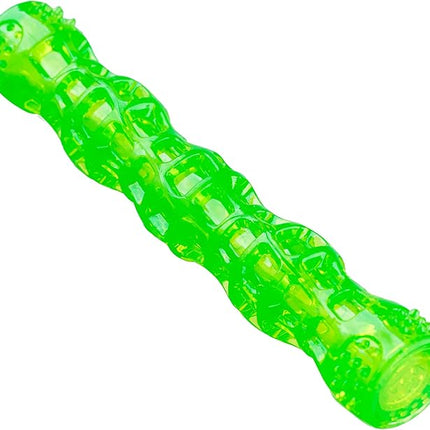 Hyper Pet Dura-Squeaks Stick Dog Toy, Large, Green
