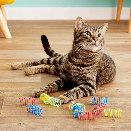 Ethical Pet Spot Colorful Springs, Wide, 10 Pack, Cat Toys