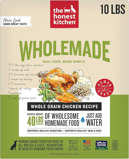 The Honest Kitchen Wholemade™ Whole Grain Chicken Dog Food, 10 lb Box