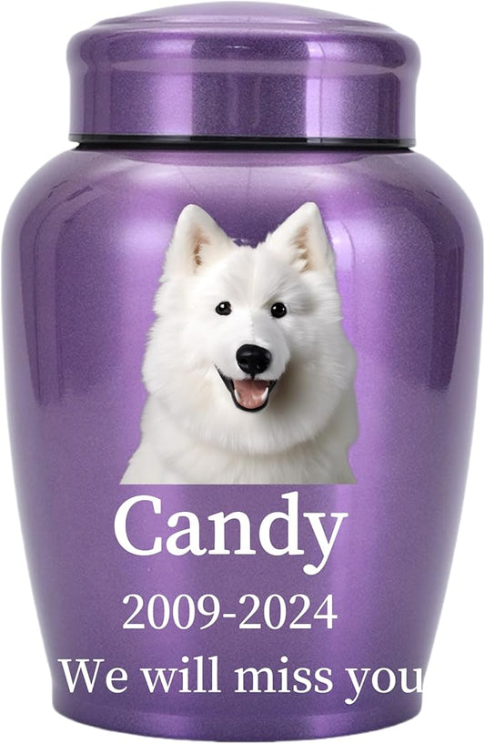 Dog Urn Personalized,Custom Pet Urns for Cats,Cat urn,Urns for Large Dogs,Urns for Dog and Cat Ashes,Pet Memorial Gifts Engraved