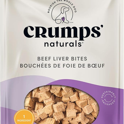 Crumps' Naturals Beef Liver Bites For Pets, 2.3-Ounce