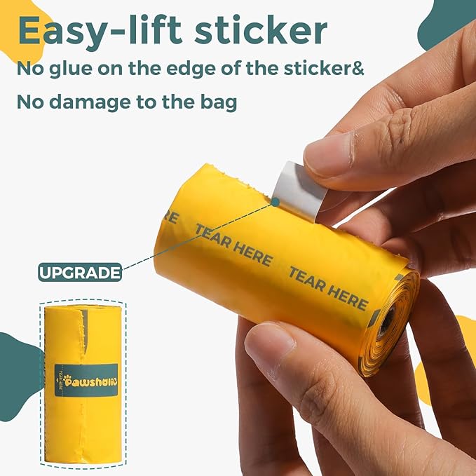 Dog Poop Bags Rolls Guaranteed Leak Proof and Extra thick Poop Bags for Dogs,600 Count 40 Rolls,Lavender Scented, Doggie Poop Bag for Puppy and Big Dogs