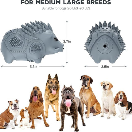 Dog Chew Toys for Aggressive Chewers,Larg Dog Bones Toys,Dog Toys for Indestructible Squeaky Chewers,Clean Teeth Non Toxic Environmentally Friendly,100% Natural Rubber&Milk Flavor