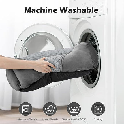 INVENHO X-Large Dog Bed Rectangle Washable Orthopedic Soft Calming Sleeping Durable Pet Cuddler with Anti-Slip Bottom