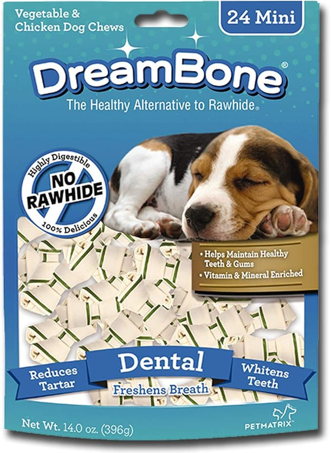 DreamBone Dental Chews, Rawhide-Free Chews for Dogs, Maintain Fresh Breath and Clean Healthy Teeth