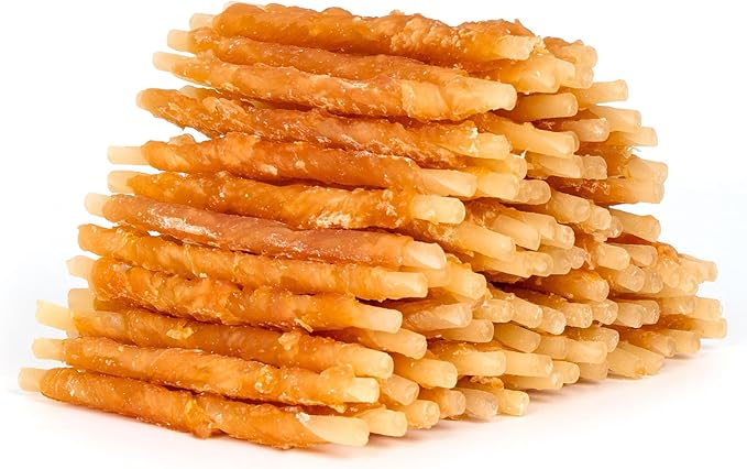 MON2SUN Rawhide Free Dog Treats Chicken Wrapped Cod Sticks for Small Dogs Healthy Training Treats Soft Snacks (31.75 Ounce -Pack of 1)