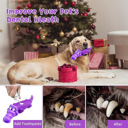 Dog Chew Toys for Aggressive Chewers, Indestructible Tough Interactive Dog Toys for Small Medium Large Breed-Puppy Teeth Chew Toy to Keep Them Busy
