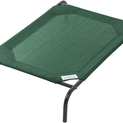 Coolaroo The Original Cooling Elevated Pet Bed, Medium, Brunswick Green