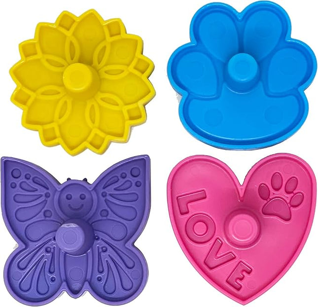 SodaPup Unstoppables – Stoppers & Stands for Treat Dispensers Made in USA from Non-Toxic, Pet Safe, Food Safe Nylon Material to Make Filling Treat Dispensers Easy & Mess-Free – 4 Pack