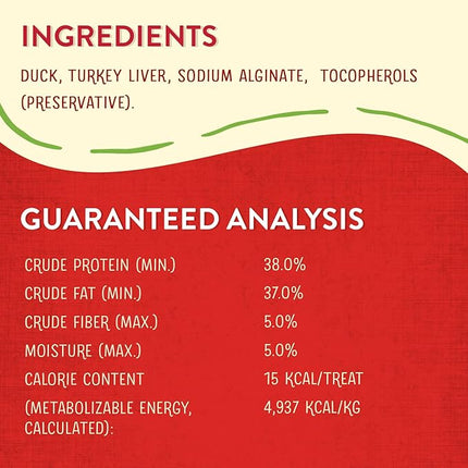 Stella & Chewy's Freeze-Dried Raw Wild Weenies Dog Treats - High-Protein Training Treats for Dogs & Puppies - All-Natural Cage-Free Duck Recipe with 97% Poultry & Organs - USA Made - 3.25 oz Bag