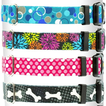 Extreme Dog Fence Replacement Containment and Training Collar Strap for Most Underground Electric Dog Fence Brands - Black Bones (Small: 10" - 12" x 3/4")