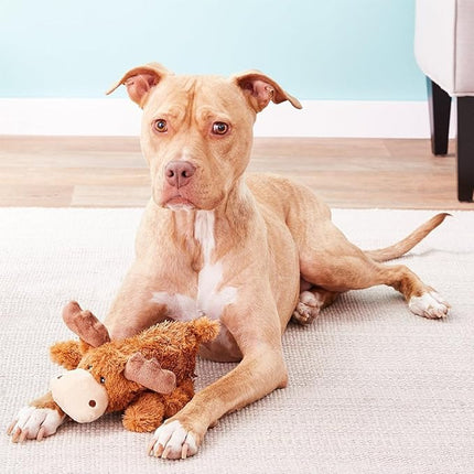 KONG - Cozie Marvin Moose - Indoor Cuddle Squeaky Plush Dog Toy - for Medium Dogs…