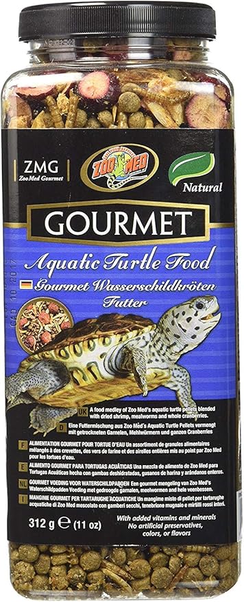 Zoo Med Gourmet Aquatic Turtle Food 11 oz - Pack of 2