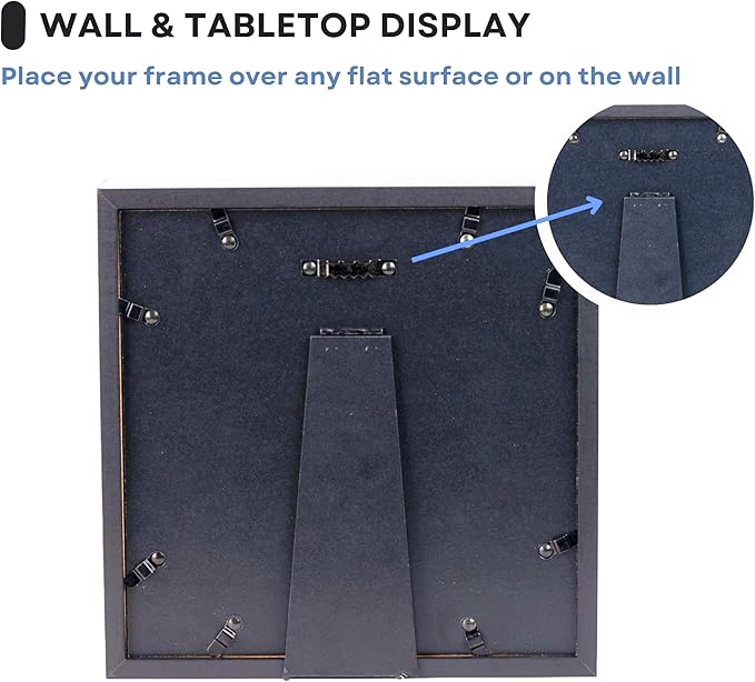 Memorial Picture Frame, 4 Customizable Displays, 9x9, Paw Print Kit for Dogs, Dog Memorial Gifts for Loss of Dog, Loss of Pet Sympathy Gift, Pet Paw Print Impression Kit