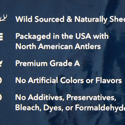 Amazon Brand - Wag Dog Deer Antler Chew, Naturally Shed, Whole, Large 8-9.5 inches, Long Lasting for Aggressive Chewers, Best for Dogs 30-45 lbs, 3.20 Ounce (Pack of 1)