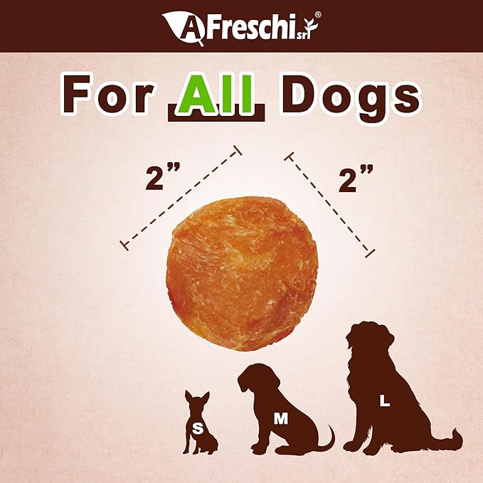 AFreschi Natural Chicken Chips 16 oz, Dog Treats, All Natural, Grain-Free, High-Protein, Low Fat, Healthy & Easily Digestible