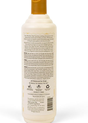 Burt’s Bees for Pets Deodorizing Shampoo with Manuka Honey and Charcoal for Dogs - Naturally Derived Ingredients, 16 Fl Oz