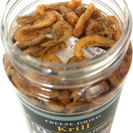 San Francisco Bay Brand Freeze Dried Krill Fish Food - All-Natural, Sustainably Harvested, High Protein Dried Shrimp for Freshwater and Saltwater Carnivores, Koi, Cichlids, Turtles - 1 oz (28g)