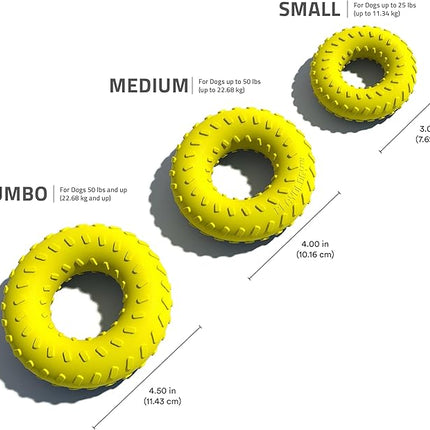 Playology Dog Toys | Dual Layer Ring Durable Chew Toy for Aggressive Chewers | Medium Chicken Scented Toy - Easy to Clean and Made from Non Toxic Materials