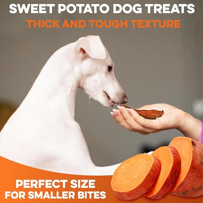 BRUTUS & BARNABY Sweet Potato Dog Treats – Support Sensitive Stomachs with USA-Grown, Hypoallergenic Treats That Smell as Good as They Taste