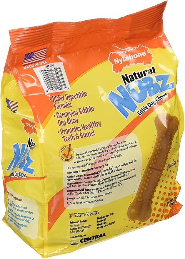Natural Nubz Edible Dog Chews 22ct. (2.6lb Bag)(Pack of 2)