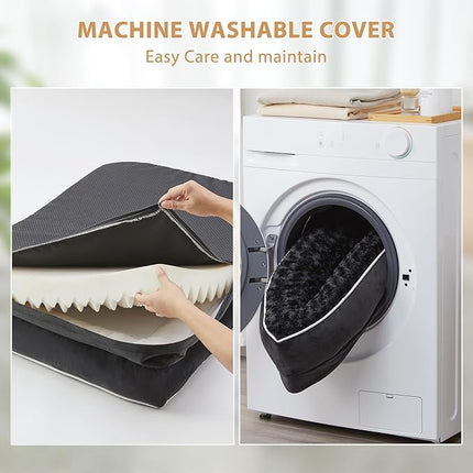 BFPETHOME Orthopedic Dog Beds for Large Dogs-Waterproof Sofa Dog Bed with Removable Washable Cover, Large Pet Bed with Waterproof Lining and Nonskid Bottom, Pet Bed for Dogs