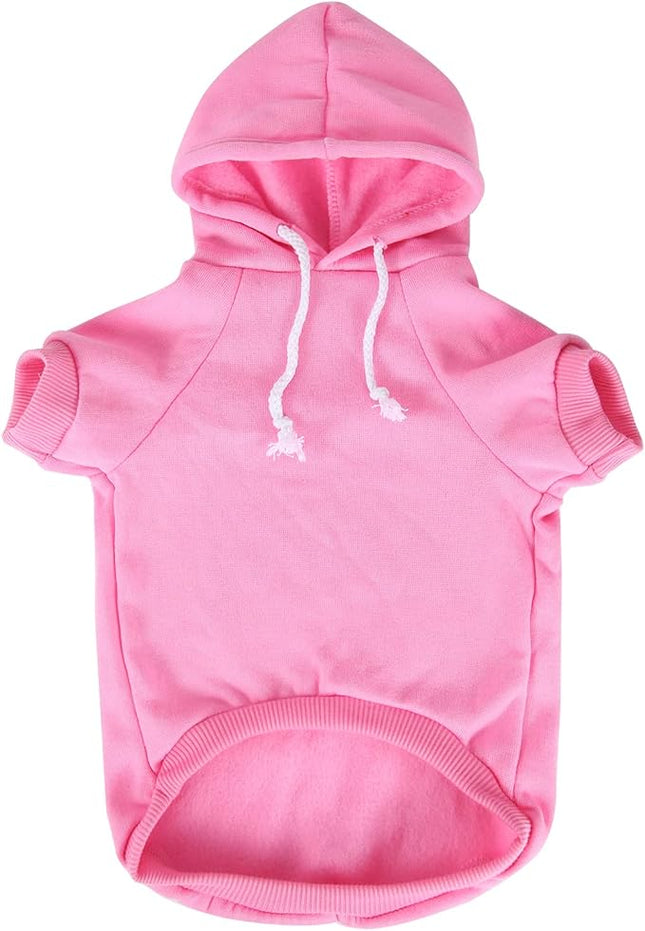 Blank Dog Sweatshirt Pet Hoodie for Medium Girl Dogs Doggie Clothes