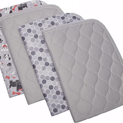 Caldwell's Pet Supply Co. 18x24 Potty Pads, Washable Pee Pads for Dogs, Reusable Pee Pad for Dogs, Puppy Potty Mat, Whelping Rug, Reusable Puppy Mat, Small (Set of 4)