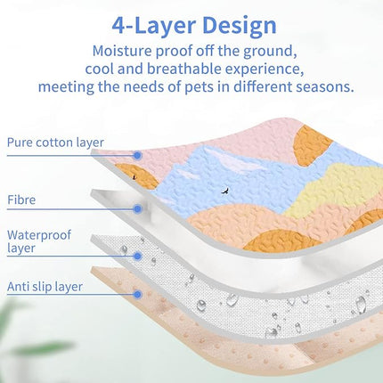 New Upgrade Dog Playpen Mat Crate Mat Puppy Pads,Personalized Dog Crate Pad[PLAYPEN NOT Included],Reusable Whelping Playpen Crate Super Absorbing Washable Leak-Proof Pet Mattress Pad Pet Training Pad