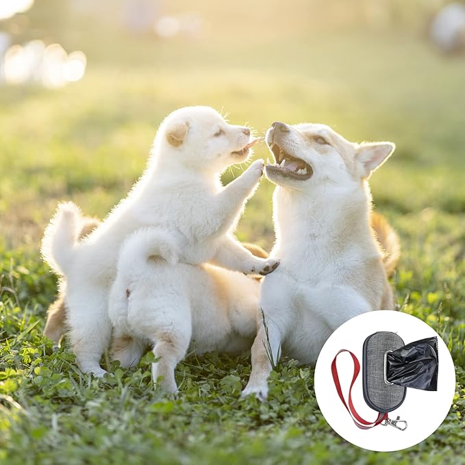 Ramddy 1400 Counts Dog Waste Bags with Dispenser, Dog Poop Bags 40 Rolls, Black