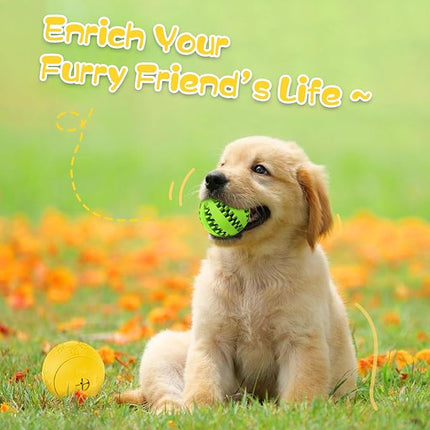 Dog Puzzle Toy 2 Pack, HIPPIH Interactive Dog Toys for Treat Dispensing, Durable Puppy Toys for Teething Small Dogs, Dog Treat Ball for Teeth / Slow Feeder/ IQ Training/ Playing