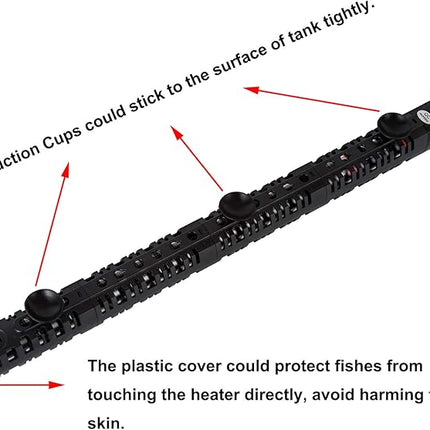 100W/300W/500W Aquarium Heater Submersible 10-90 Gallon 300 Watt Fish Tank Heater with Durable Quartz Glass Protective Sleeve Auto Thermostat for Fresh Water and Salt Water