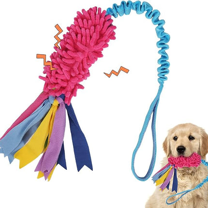 Wodoca Dog Tug Toy - Aggressive Chewer Rope Toy with Strong Squeak, Ideal for Large Dogs, Easy to Clean, Hand Made