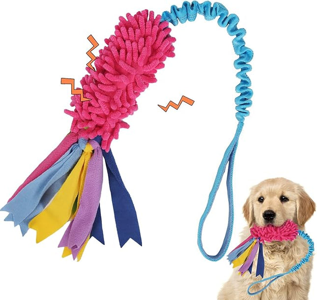 Wodoca Dog Tug Toy - Aggressive Chewer Rope Toy with Strong Squeak, Ideal for Large Dogs, Easy to Clean, Hand Made