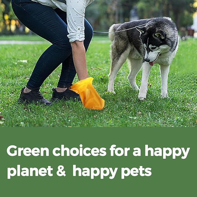 Dog Poop Bags Rolls Guaranteed Leak Proof and Extra thick Poop Bags for Dogs,120 Count 8 Rolls,Lavender Scented, Doggie Poop Bag for Puppy and Big Dogs