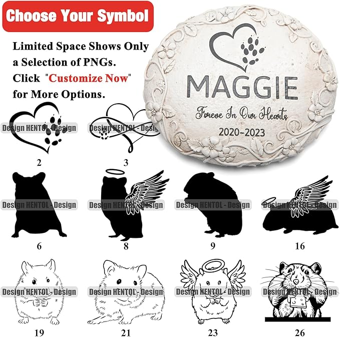 Personalized Hamster Memorial Stone, Pet Grave Markers Hamster, Hamster Headstone, Hamster Tombstone, Hamster Gravestone, Hamster Memorial Gifts