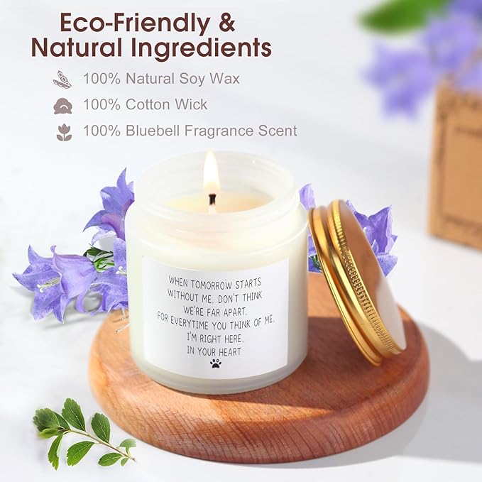 Pet Memorial Gifts for Loss of Dog Cat, Sympathy Gift for Pets Loss, Pet Memorial Wind Chimes, Dog Passing Away Bereavement, Remembrance Gift Basket for Friends Family