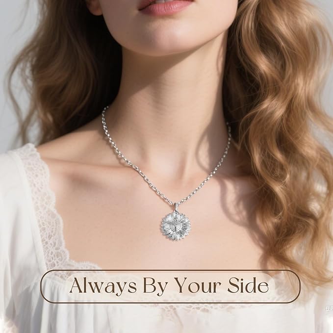 Personalized Pet Portrait Necklace Customized Pet Memorial Necklaces Dog Necklace for Women Custom Pets Necklaces Dog Memorial Jewelry for Cat Mom Dogs Dad (Silver-Silver)