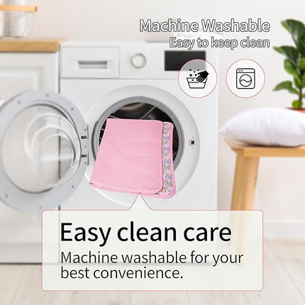 NACOCO Pet Cooling Mat Cat Dog Cushion Pad Summer Cool Down Comfortable Soft for Pets and Adults (M, Pink)