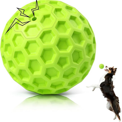 Interactive Squeaky Dog Balls, Dog Toys for Aggressive Chewers Large Breed for Relieving Anxiety, Dogs Chew Toys Balls for Aggressive Chewers, Outdoor Dog Toys Dog Water Toys