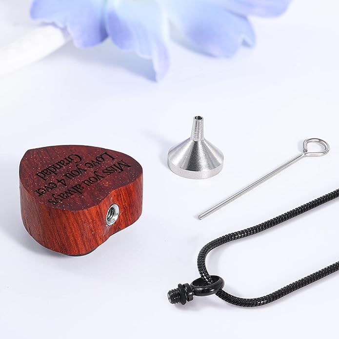 Farfume Personalized Pet Urn Necklace for Dog Cat Ashes Cremation Pet Memorial Customized Photo Text Engraving Pendant Keepsake Funeral Jewelry