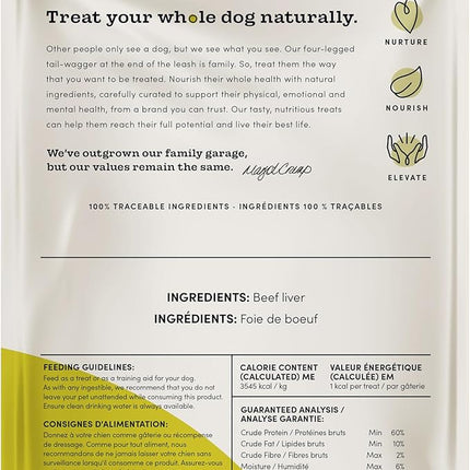 Crumps' Naturals Freeze Dried Beef Liver Mini Trainers, 4.4oz, Dog Treats