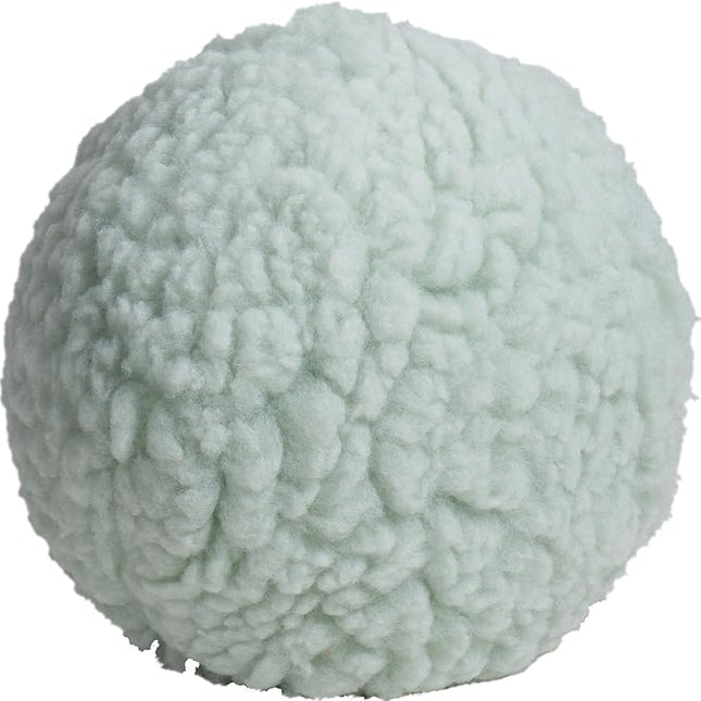HuggleHounds Plush Ball Dog Toy - Dog Fuzzy Toy, Plush with Soft Fleece, Durable for Small and Large Breeds - 8" Seafoam HuggleFleece Ball, Large