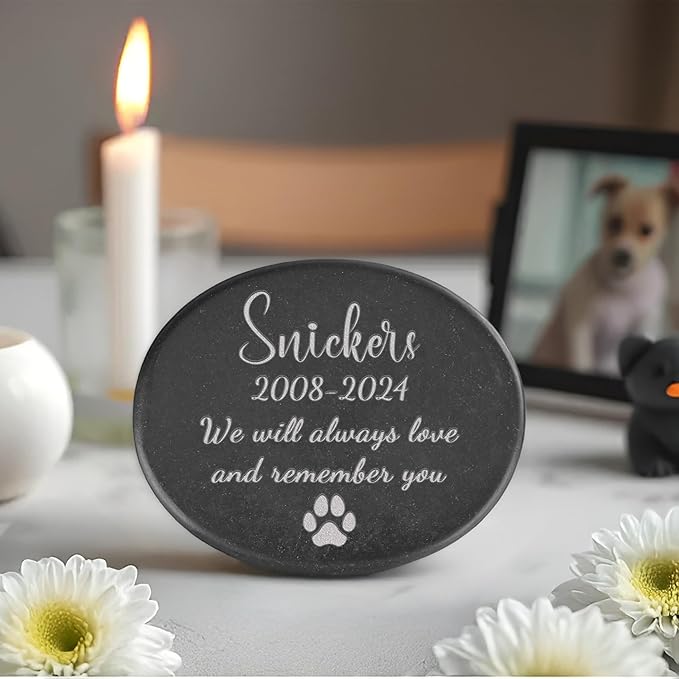 Dog Memorial Stone, Cat Memorial Stone, Pet Memorial Gifts, Loss of Pet, in Memory of Pet,Pet Lost Sympathy Gifts, Pet Memorial Stone, Dog Remembrance Gifts