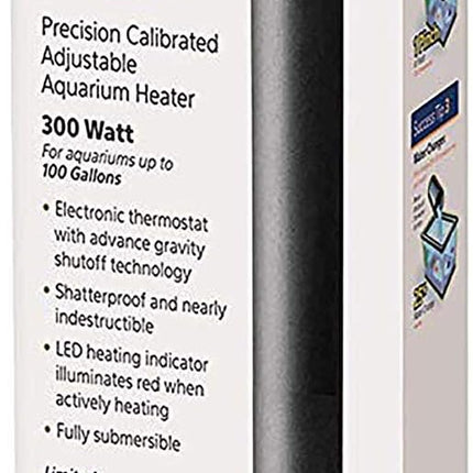 Aqueon Pro 300 Submersible Aquarium Fish Tank Heater, 300 Watts, For Up To 100 Gallon Fish Tanks