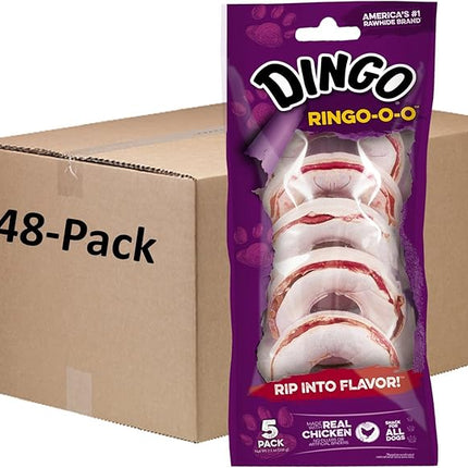 Dingo Ringo Rawhide Chew Treat 240-count