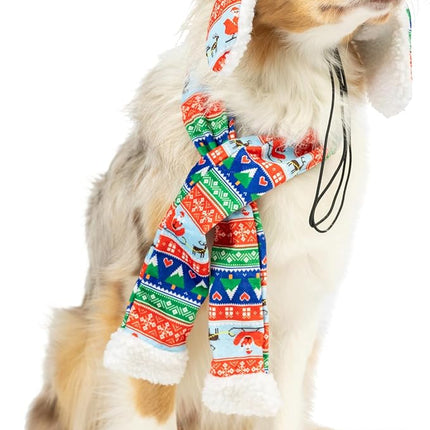 Huxley & Kent Pet Hat | Ugly Sweater Antler (Medium) | Fun Christmas Holiday Hat for Dogs/Cats | Cute, Comfortable and Fun | SnugFit Strings for Best Fit