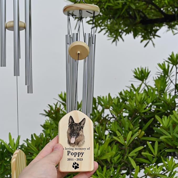 Dog Loss Wind Chimes, Loss of Pet Sympathy Gift Dog, Pet Memorial Gifts for Dogs, Dog Memorial Gifts, Dog Bereavement Gifts, Dog Remembrance Gifts, Dog Passed Away Gift, in Memory of Dog