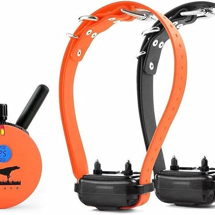 Educator E-Collar Humane Dog Training Collar with Remote, 100 Safe Tapping Stimulation Levels, Night Light, Waterproof, Rechargeable, 1 Mile 2 Large Dogs, Orange